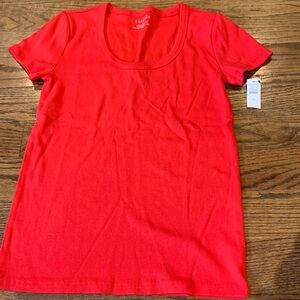 Talbots scoop neck short sleeve top